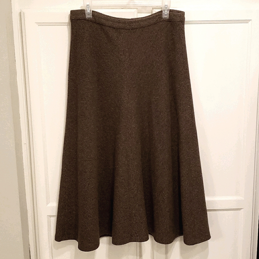RALPH LAUREN Wool Skirt Brown
